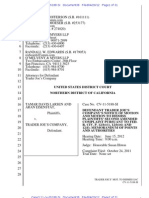 Mot to Dismiss Larsen v Trader Joe's