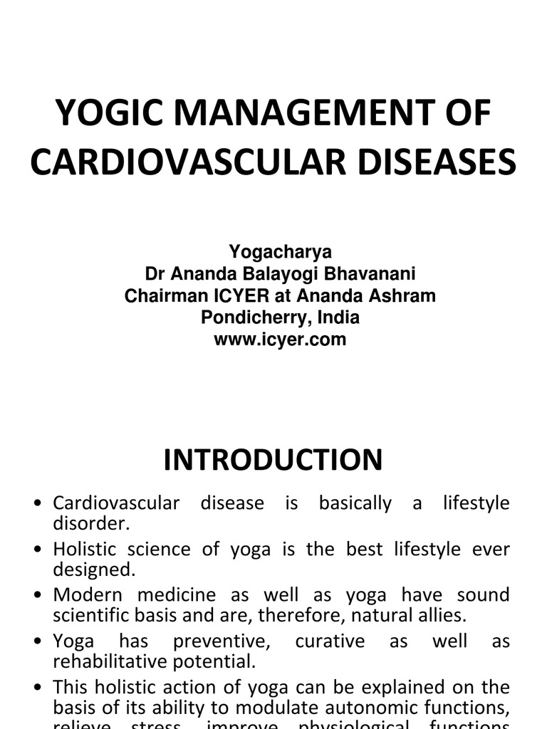 Yogic Management of Heart Diseases | PDF | Cardiovascular Diseases | Yoga