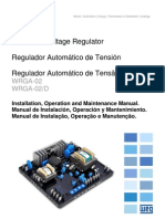 WEG Regulador Automatico de Tension Wrga 02 10001284080 Manual Espanol