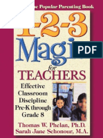1-2-3 Magic For Teachers - Effective Classroom Discipline Pre-K Through Grade 8