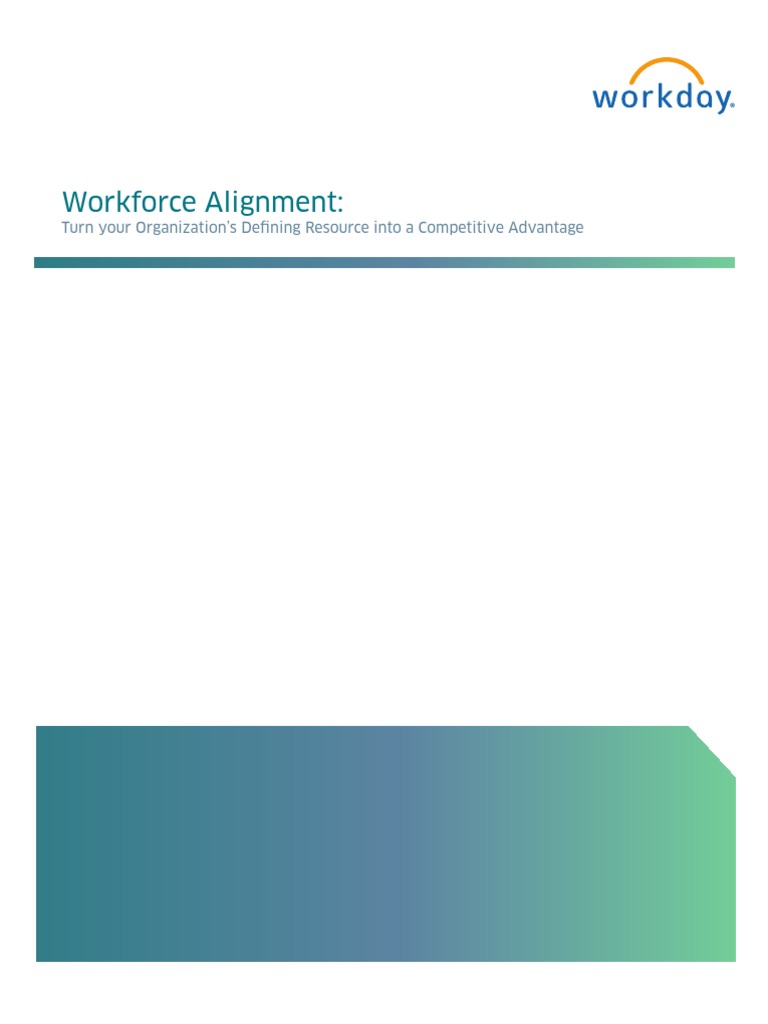 Workforce Alignment | PDF | Strategic Management | Goal