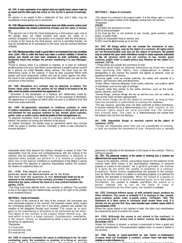 Contractual Fraud and Simulation Explained | PDF | Misrepresentation ...