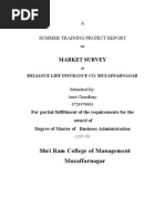 MBA Marketing Survey Reliance