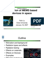 Radiation Hardening of MEMS Based Devices