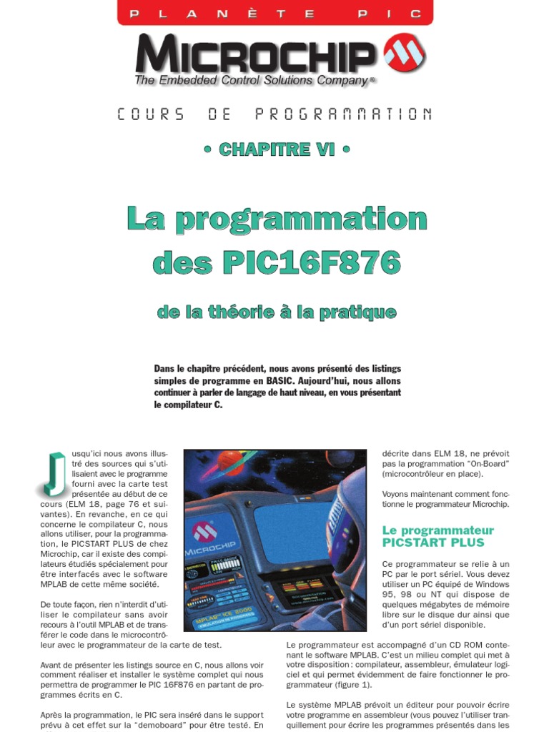 Programmation PIC avec PICSTART PLUS | PDF | Programme informatique ...