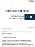 Productividad Estudio Del Trabajo