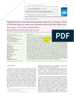 Hepatoprotective and Immunomodulatory Properties of Aqueous Extract of Curcuma Longa in Carbon Tetra Chloride Intoxicated Swiss Albino Mice