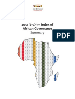 The Mo Ibrahim Foundation 2012 Index of African Governance Summary Report