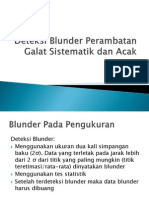 Deteksi Blunder Perambatan Galat Sistematik Dan Acak