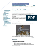 Heart Sounds & Murmurs Exam