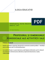 Curs 12 Profesorul Si Dimensiunile Psihosociale Ale Activitatii Sale