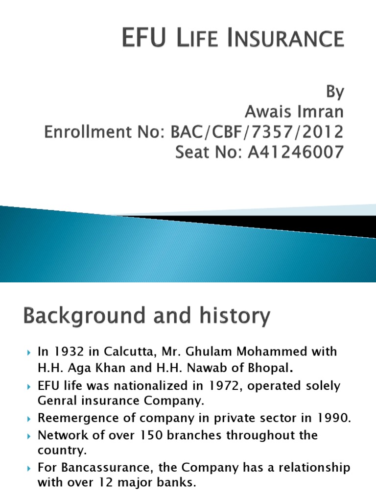 Efu Life Insurance Meaning In Urdu