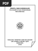 Download Profil Dan Kurikulum Prodi Matematika 2008 by kalkulus1 SN14815388 doc pdf