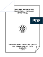 Profil Dan Kurikulum Prodi Matematika 2008