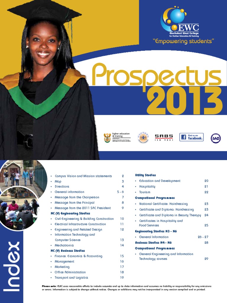 EWC Prospectus 2013 PDF Engineering Business