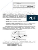 Matriz - Solubilidade