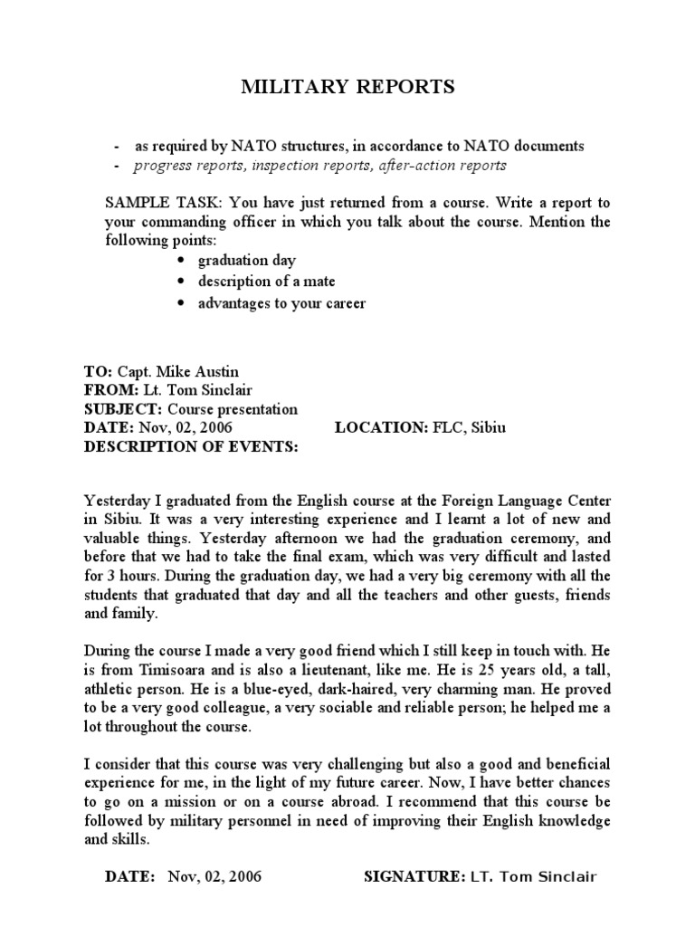 Military Reports  PDF