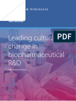 Leading Cultural Change in Biopharmaceutical R&D