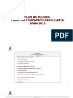 Plan de Mejora Educ. Parv.2009