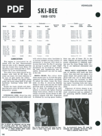 Ski Bee 1969 1970 | PDF | Screw | Belt (Mechanical)
