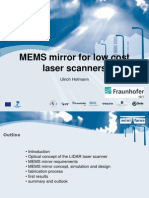 MEMS mirror enables low cost laser scanners