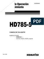 Manual de operación y mantención en Español  HD785-5
