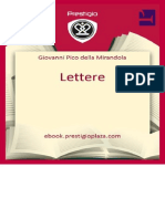 Giovanni Pico Della Mirandola-Lettere