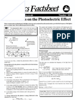 Calculations On The Photoelectric Effect