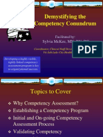 Demystifying The Competency Conundrum:: Sylvia Mckee, MN, RN, BC