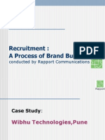 Recruitment - A Process of Brand Building - Case Study