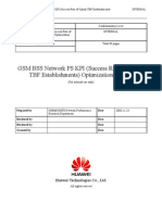 BSS Network PS KPI Uplink TBF Establishment Success Rate Optimization Manual