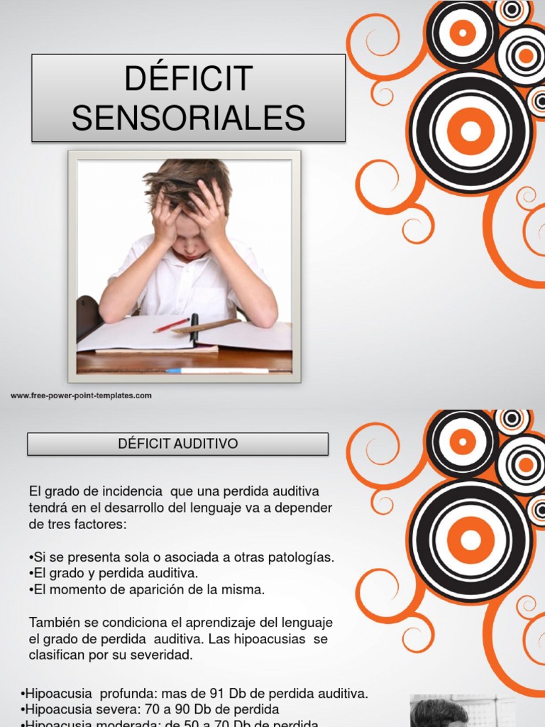 Déficit Sensorial y su Impacto en el Lenguaje | PDF | Medicina CLINICA ...