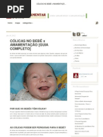 Cólicas no Bebê x Amamentação [Guia Completo]