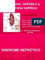 Síndrome  nefrótico y síndrome nefrítico