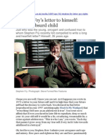 Stephen Fry's Letter To Himself - Dearest Absurd Child