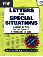 Letters for Special Situations