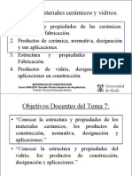 Tema 7 (Ceramica) Materiales ETSA PDF