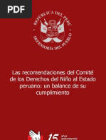 recomendaciones del comite niños