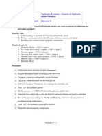 Topic: Hydraulic Systems - Control of Hydraulic Motor Rotation Type of Assessment Exercise 5