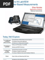 Introduction To LabVIEW and Computer-Based Measurements