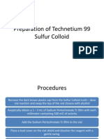 Preparation of Technetium 99 Sulfur Colloid