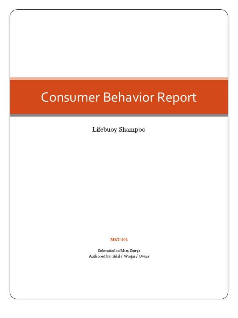 Lifebuoy Shampoo Consumer Behavior Analysis | PDF | Shampoo | Brand