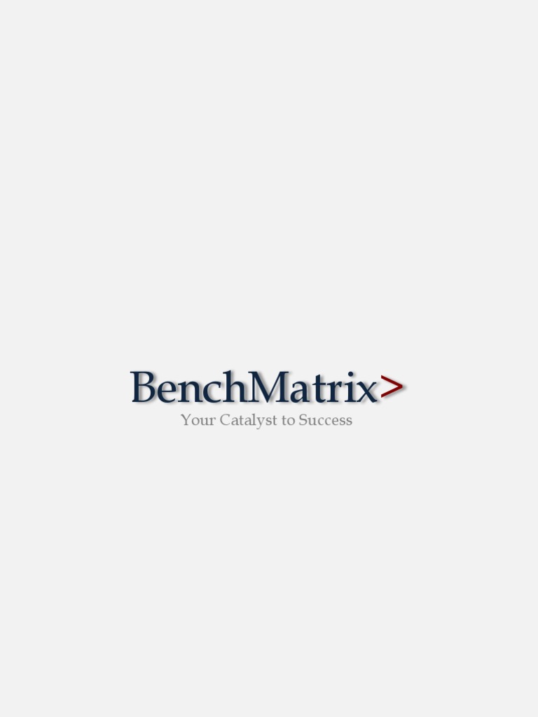 BenchMatrix Profile | PDF | Strategic Management | Risk Management