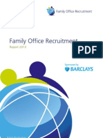 Family Office Recruitment Report 2013