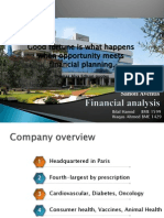 Sanofi Aventis Pakistan Financial Analysis