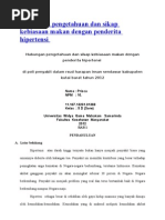 Download Hubungan Pengetahuan Dan Sikap Kebiasaan Makan Dengan Penderita Hipertensi by Zulhairu SN148297216 doc pdf