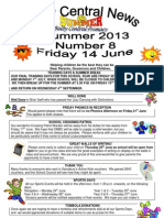 Newsletter Summer 8 2013