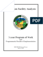 Recreation Facility Analysis: 5-Year Program of Work