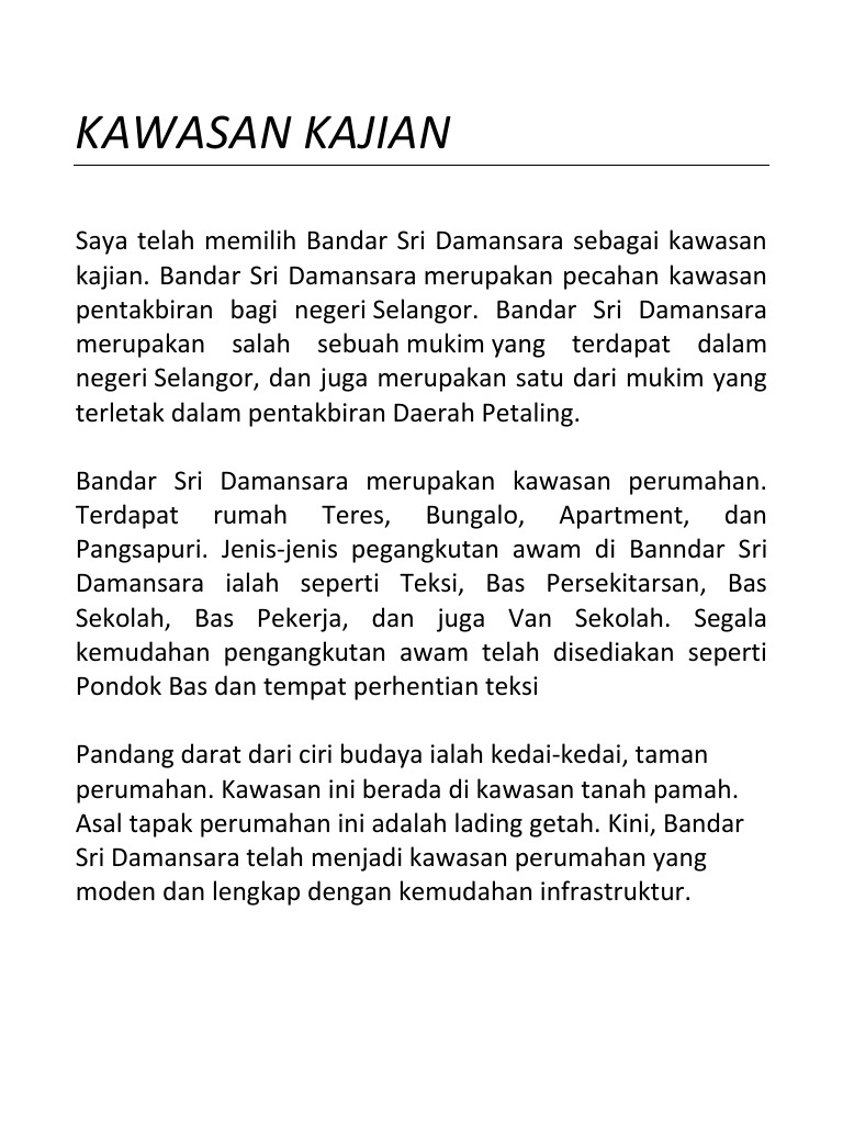 Kerja Kursus Geografi 2013 Pangangkutan Awam Pdf