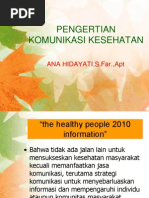 Download pengertian-komunikasi-kesehatan by SHizuka Poenya Nobita SN148306156 doc pdf